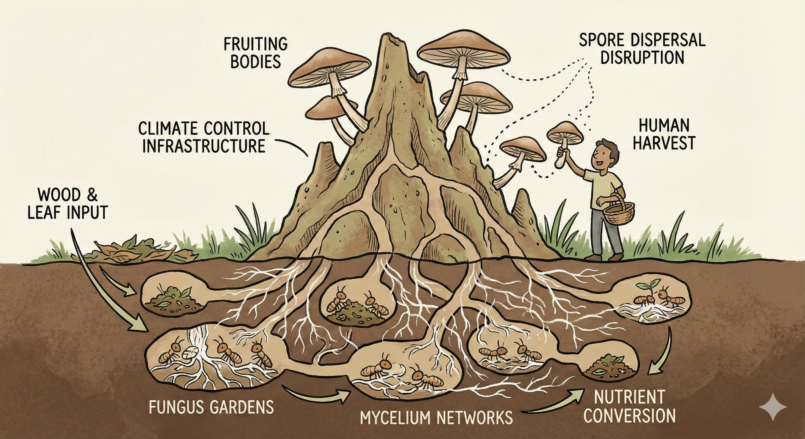 The Underground Agrarian City-State:A Civilization of Storage Built by Termite “Garden Cities”